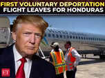 Image for US carries out first voluntary deportation flight