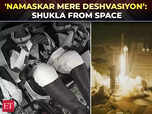 Image for Jai Hind, Jai Bharat: Shubhanshu’s first words from Space
