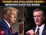 Image for Newsom tears into Trump over ICE raids